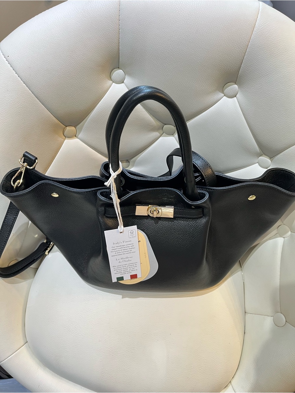 Viola Castellani Two Way Leather Bag